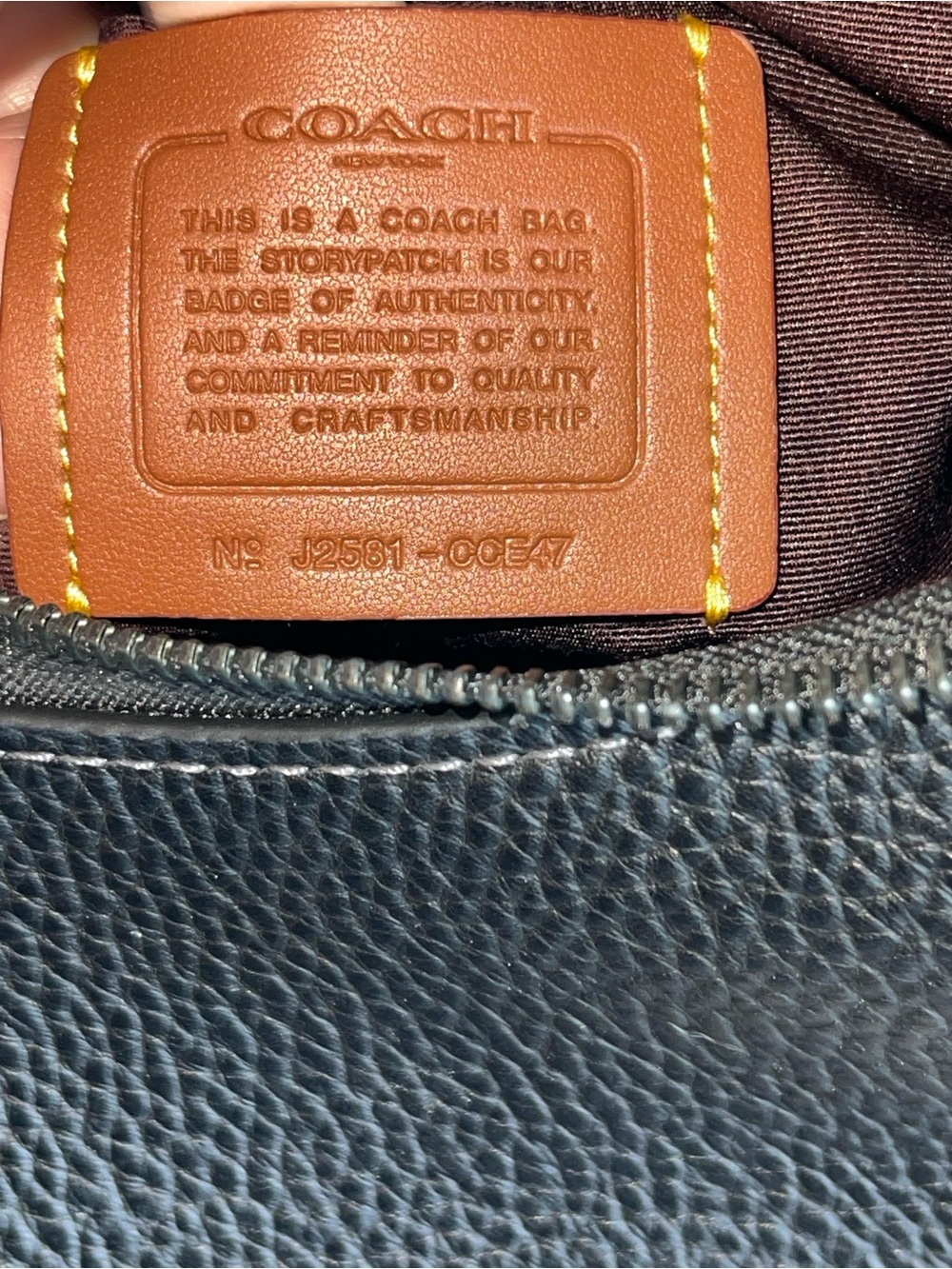 Coach Ella Shoulder Bag with Black Leather Charm - Picture 9 of 9
